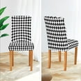 thumbnail image 3 of Yayeee 2 Pack Dining Chair Covers Stretch Parson Chairs Slipcovers Seat Protector, Black and White Geometric, 3 of 6