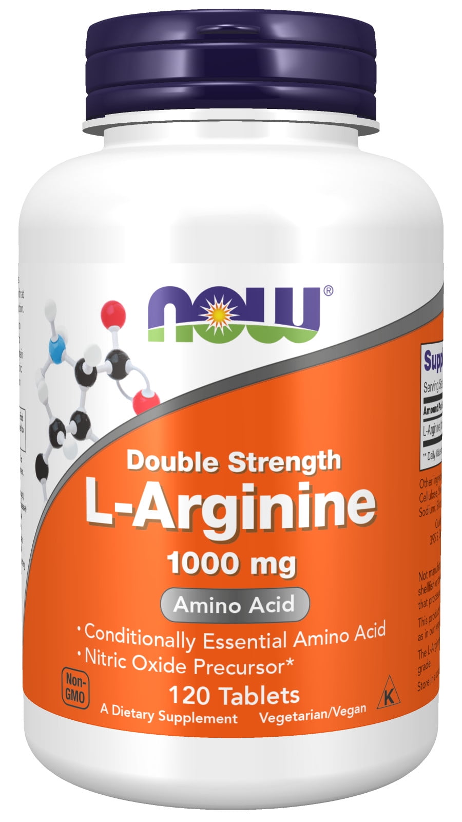 NOW Supplements, L-Arginine 1,000 mg, Nitric Oxide Precursor*, Amino ...
