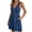 B Blue, variant on Women's Sleeveless V Neck Dress Casual Button A Line Flare Dresses with Pockets Summer Loose Fit Soft Dresses