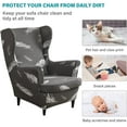 thumbnail image 3 of AIGIA Wingback Chair Slipcovers 2 Piece Stretch Wing Chair Covers Slipcovers Wingback Sofa Covers for Living Room, 3 of 20