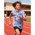 thumbnail image 2 of Boys Polo Shirt Hawaiian Golf Collared Performance Tops Kids Short Sleeve 7-14 Years, 2 of 6