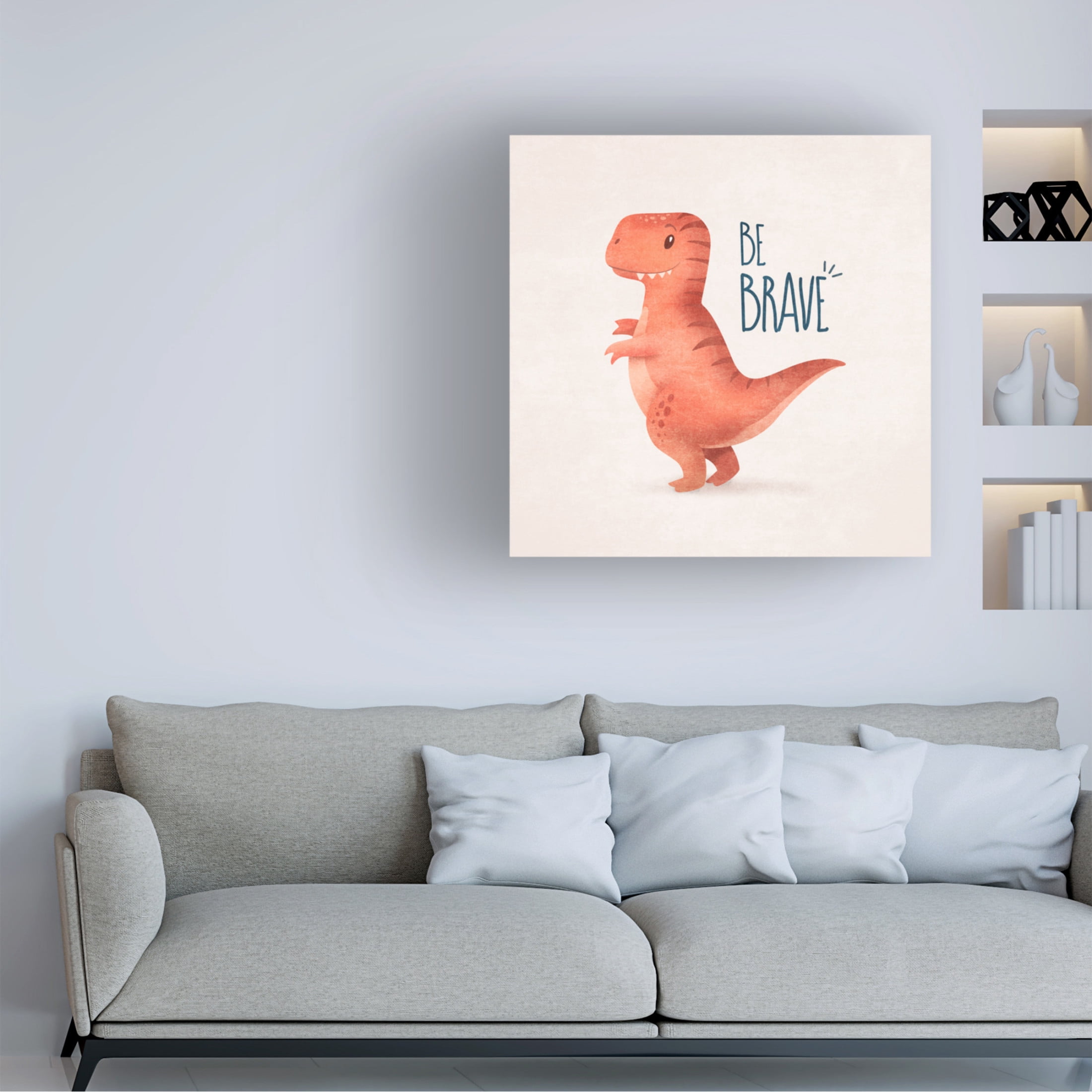 Trademark Fine Art Emel Tunaboylu Dino Trex Canvas Wall Art