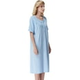 thumbnail image 5 of Chemises de Nuit d'Été pour Femmes, Douce 100 % Coton Confortable Légère à Manches Courtes Nuisette pour Dames, 5 of 5