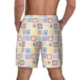 thumbnail image 4 of Goofa Cat And Rabbit Printed Men's Swim Trunks Board Shorts Quick Dry Mens Swimming Trunks with Compression Liner,Breathable Fit Hawaii Beach Shorts-Small, 4 of 9