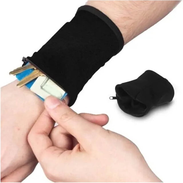 Xihbxyly Monedero de Muñeca con Cremallera Segura, Ligero y Transpirable, Ideal para Correr, Andar En Bicicleta, Viajar y Practicar Deportes Al Aire Libre. Versátil y Práctico. Juego de 1 Pieza.