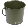 thumbnail image 1 of Cubo de acero inoxidable para perros Flourish Pets, 6 L, color verde militar, 1 of 1