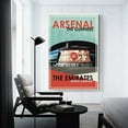 thumbnail image 3 of Arsenal Stadium Poster Art Canvas Print Gift for Football Fans (2) Canvas Painting Wall Art Poster for Bedroom Living Room Deco, 3 of 8