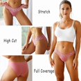 thumbnail image 3 of ¿Qué es la ropa interior sin costuras para mujeres? Bragas de bikini sexys invisibles de encaje para damas de corte alto Hipster invisible descarado, 3 of 5