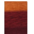 thumbnail image 3 of Rugsotic Carpets Hand Knotted Wool Area Rug 2'8''x10' Orange Red Contemporary Runner Indoor Rug for Living Room, Bedroom Antimicrobial L00215, 3 of 7