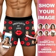 thumbnail image 2 of KHONTS Personalized Boxers for Men Husband Boyfriend Funny Boxers for Men Valentine's Day Birthday for Him 03-Black L, 2 of 8