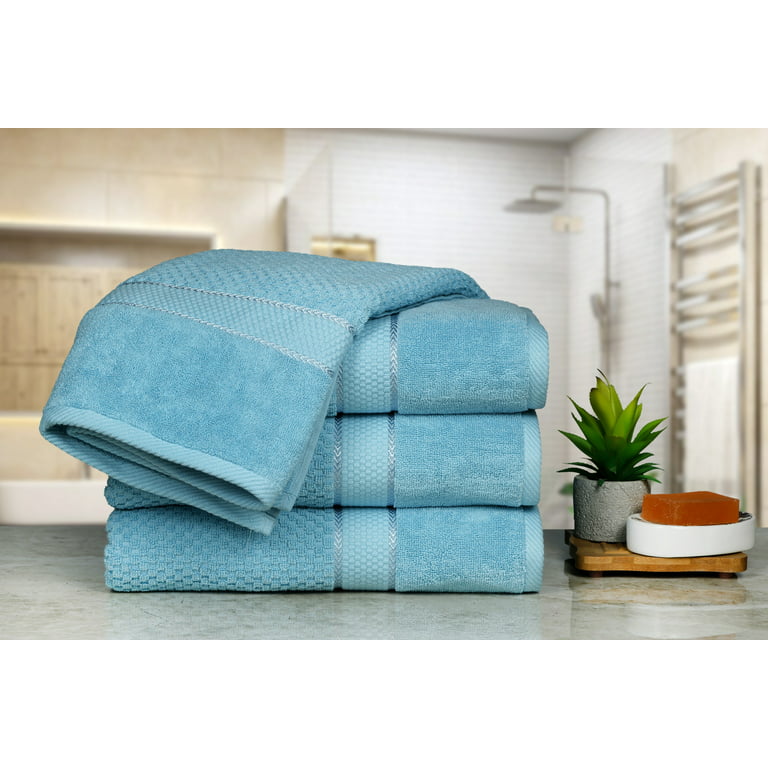 Ample Decor 100% Cotton Hand Towel for Kitchen Set of 2, OEKO TEX