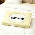 thumbnail image 6 of Disposable Pillow Case Covers(Pack of 2),Soft Non Woven Fabric Hygienic Breathable for Travel,Pillow Cases Disposable 19''Width x 33''Length (Yellow), 6 of 7