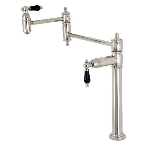 Kingston Brass KS3706PKL Duchess Deck Mount Pot Filler Faucet, Polished Nickel