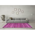 thumbnail image 3 of Ahgly Company Indoor Round Abstract Pink Modern Area Rugs, 8' Round, 3 of 4