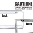 thumbnail image 2 of Zone Tech Shiny Bling License Plate Cover Frame - Crystal Bling Novelty/License Plate Frame with Mounting Screws, 2 of 7