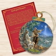 thumbnail image 3 of G. Debrekht 8021121-1557-S2 Shepherds afield Wooden Ornaments Set of 2 by Gelsinger - Nativity Holiday Decor, 3 of 5