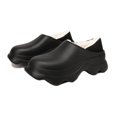 thumbnail image 2 of Zapatillas de algodón de suela gruesa de invierno para mujer, zapatillas de exterior con forro polar, antideslizantes y acolchadas de algodón, zapatillas de interior para el hogar para, 2 of 2