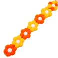 thumbnail image 1 of CAROOTU Soft Plush Dog Cat Collar Rainbow Flowers Decor Hook & Loop Pet Neck Strap Adjustable Length for Small Medium Breeds New, 1 of 7