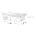 thumbnail image 2 of EeaseCA 1 Pc Transparent PET Refrigerator Drawer Storage Box Large Storage Box for Organizing, 2 of 4