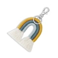 thumbnail image 2 of Weaving Keychains Jewelry Adornment Fashion Accessory Key Pendant Keyholder Ornament Colorful DIY Bag Charm Yellow, 2 of 6