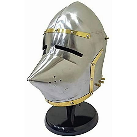 Medieval Armour Pig Faced Style Helmet - Bassinet Hounskull Armory Costume Helmet