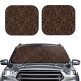 thumbnail image 6 of Lsque Autumn Brown Plants 2 PCS Windshield Sun Shade | CarFoldable Window Covers | Car Accessories Reflect UV for Universal Cars SUV Truck | Small, 6 of 7