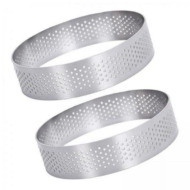 3 Moldes Para Mousse, Anillos Para Tartas, Herramienta Para Hornear, Molde Para Tartas De Huevo De Acero Inoxidable, Antiadherente, Redondo De 10cm