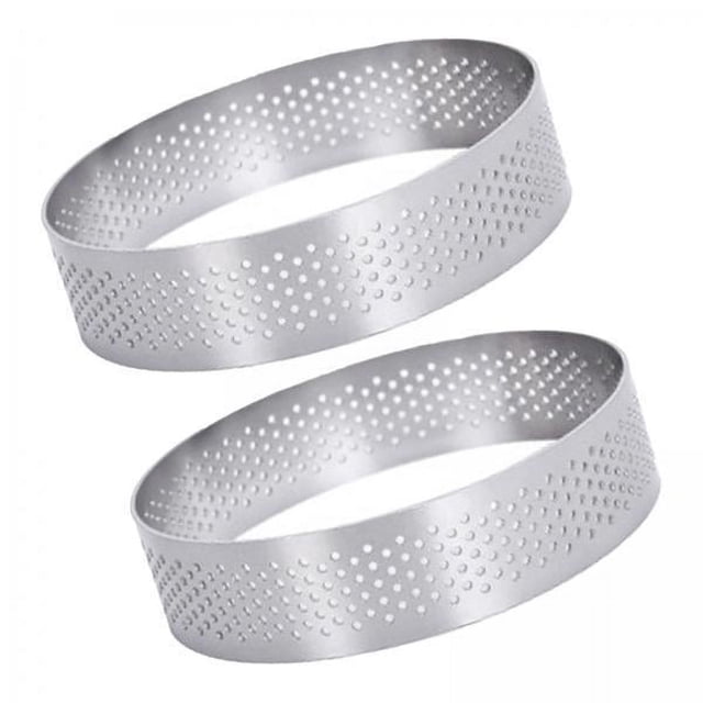 3 Moldes Para Mousse, Anillos Para Tartas, Herramienta Para Hornear, Molde Para Tartas De Huevo De Acero Inoxidable, Antiadherente, Redondo De 10cm