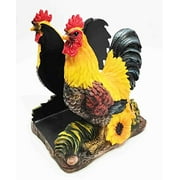 Rooster Kitchen Decor Nice Country Barnyard Rooster Dinner Napkins Holder Figurine Table Centerpieces Sculpture Statue