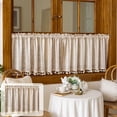 thumbnail image 1 of Yrmaups Printed Curtain for Kitchen, Translucent Short Curtain with Rod Pocket, Decorative Spring Summer Window Panel for Home, Cafe, Dorm, Apartment, 1 of 6