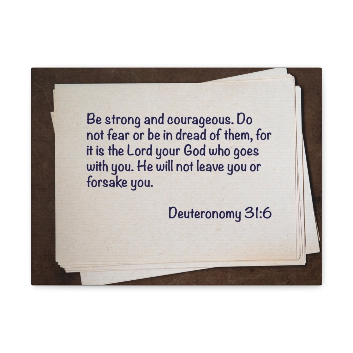 Scripture Walls Strong And Courageous Deuteronomy 31:6 Bible Verse ...