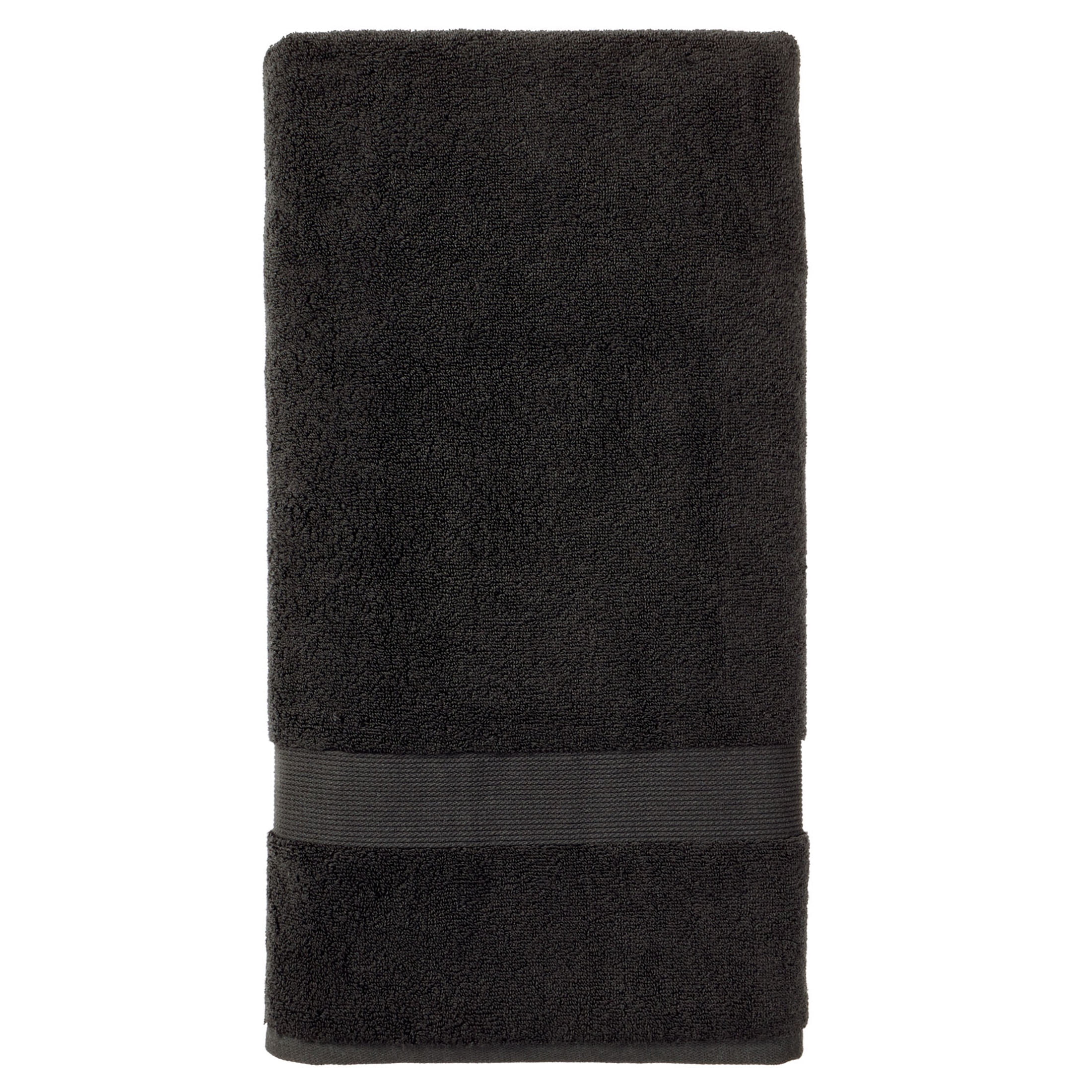 Better Homes & Gardens Signature Soft Solid Cotton 2 Piece Bath Sheet Set,Rich Black