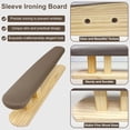 thumbnail image 6 of DE-LIANG Sleeve Ironing Board for Sewing, Padded Chest & Sleeve Tailor Ironing Stool with Wooden Base, Sleeve Pressing Board for Household Tools, Tailor Dress Forms, Sewing and Tailoring Studio, Gray, 6 of 13