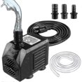 thumbnail image 1 of Submersible Fountain Pump 150GPH 600L/H 8W Quiet Small Outdoor with 3.3ft Hose, 1 of 5