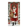 thumbnail image 2 of Linnome Christmas Door Banner Featuring Santa with Dog, Durable Fabric Hanging for Outdoor Christmas Decor and Heartwarming Holiday Photo Backgrounds, 2 of 6