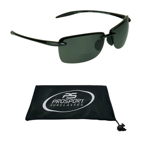 proSPORT Polarized Bifocal Reading Sunglasses | Fishing Golf |Men & Women | Modern Sporty Light &