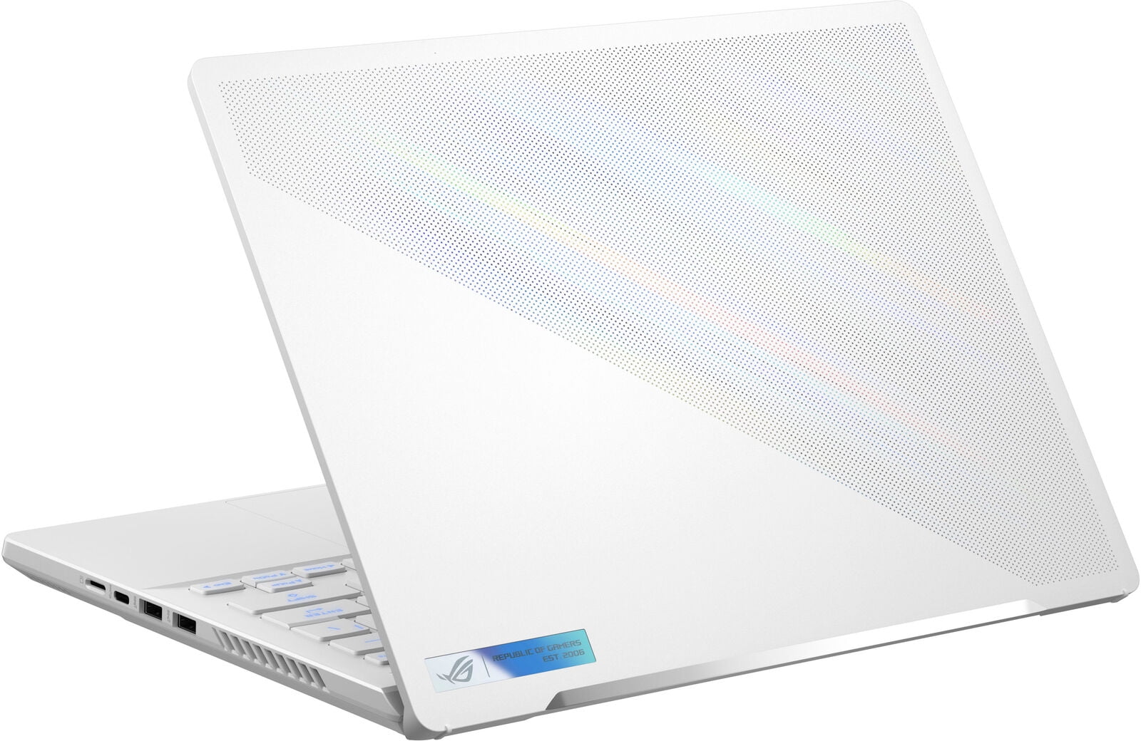 ASUS - ROG Zephyrus 14” 165Hz Gaming Laptop QHD- AMD Ryzen 9 7940HS with 16GB DDR5 Memory-RTX 4060 8G GDDR6- 512GB PCIe 4.0 SSD - Moonlight White ASUS - ROG Zephyrus 14” 165Hz Gaming Laptop QHD- AMD Ryzen 9 7940HS with 16GB DDR5 Memory-RTX 4060 8G GDDR6- 512GB PCIe 4.0 SSD - Moonlight White