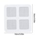 thumbnail image 3 of 50 piezas de pegatinas desechables para atrapar cabello en el desagüe de la ducha, cubierta de malla para baño, cocina y lavadero, de 10x10 cm, fáciles de pelar y desechar., 3 of 9