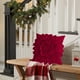 thumbnail image 5 of Funda De Almohada De Tela Funda de cojín roja con forma de flor, diseño navideño de pétalos, para sofá, 50x50x1cm, decoración para el hogar, 1 unidad Rkxzt, 5 of 6