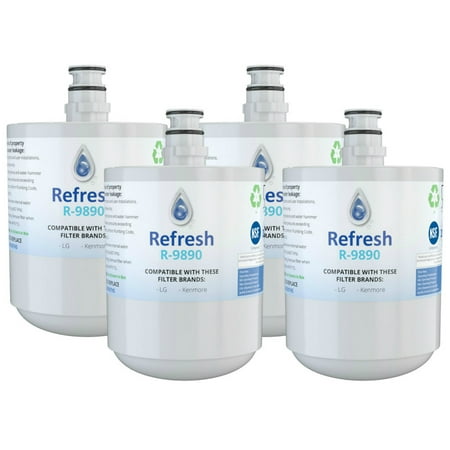 

Replacement For LG Clear Choice CLCH110 Refrigerator Water Filter - by Refresh (4 Pack)