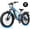 Blue, variant on ESKUTE Electric Bike for Adults, 1500W Peak Motor, 32MPH, 48V 20.8Ah Battery, Up to 80-Mile Range, 26"x4.0" Fat Tires, Full Suspension, 8-Speed Purple