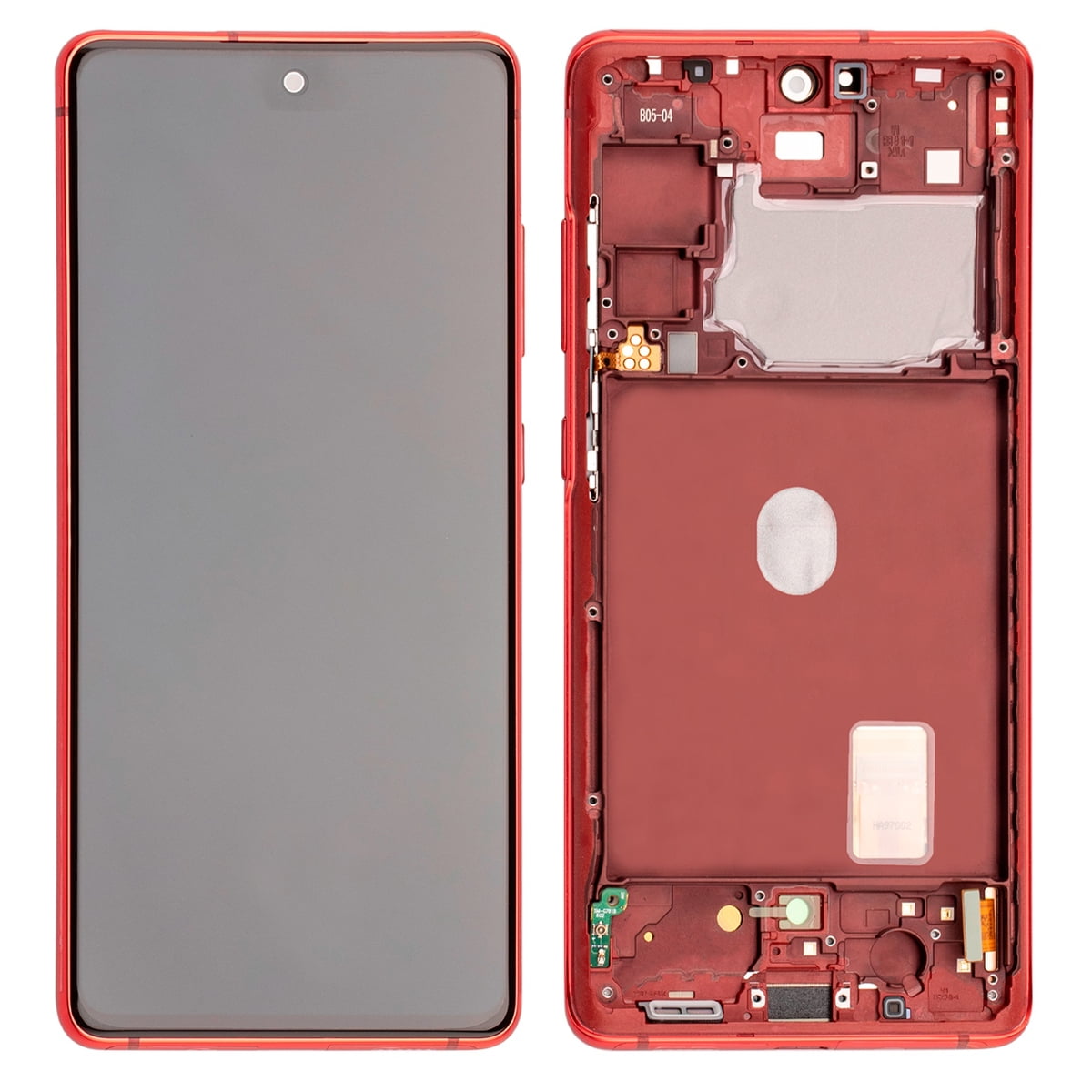 Écran Tactile LCD de Remplacement avec Cadre pour Samsung Galaxy S20 FE 5G - Rouge Nuage
