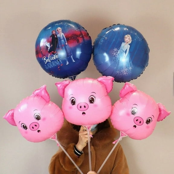 5 Pcs 13 Inch Cartoon Foil Balloon Foiled Belon Kids Birthday Party Decoration