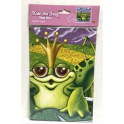 STARLIGHT- Kiss The Frog Party Game Picture~ 18 1/2" Blindfold Mask 12 Kisses Nip
