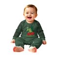 thumbnail image 3 of Merry Christmas Tree Matching Christmas Pajamas for Family, Burgundy Raglan Top & Plaid Pants, Cozy Christmas Pjs for Christmas Gifts, 3 of 5