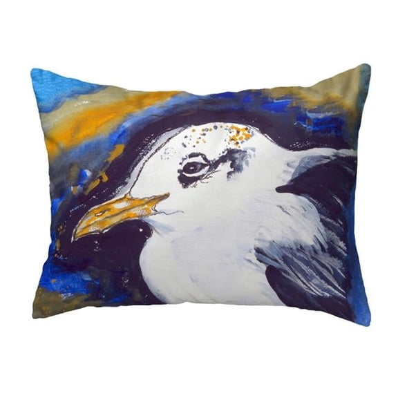 Betsy Drake KS295 11 x 14 in. Gull Portrait Left Small No-Cord Pillow