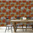 thumbnail image 5 of S4Sassy Elephant With Rose Wallpaper - Asian Style Wall Covering, 25" X 60" Self-Adhesive Vinyl Walls Paper, Decorative Wallwrap, Easy Diy Walls Covering For Bedroom, Living Room, Living Spaces - Red, 5 of 8