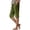 Green, variant on Cotton Linen Capri Pants for Women Lightweight Elastic Waist Loose Fit Straight Leg Casual Capris with Pockets