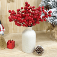 thumbnail image 5 of 25 Pcs 20cm Berry Stems Christmas , Christmas Picks Branches Sticks Twigs, 5 of 7