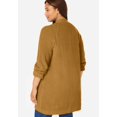 thumbnail image 3 of Woman Within Women's Plus Size Button-Front Shaker Cardigan, 3 of 6